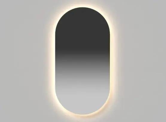 آینه پشت نور کلید دار-لوبیایی (45*80)